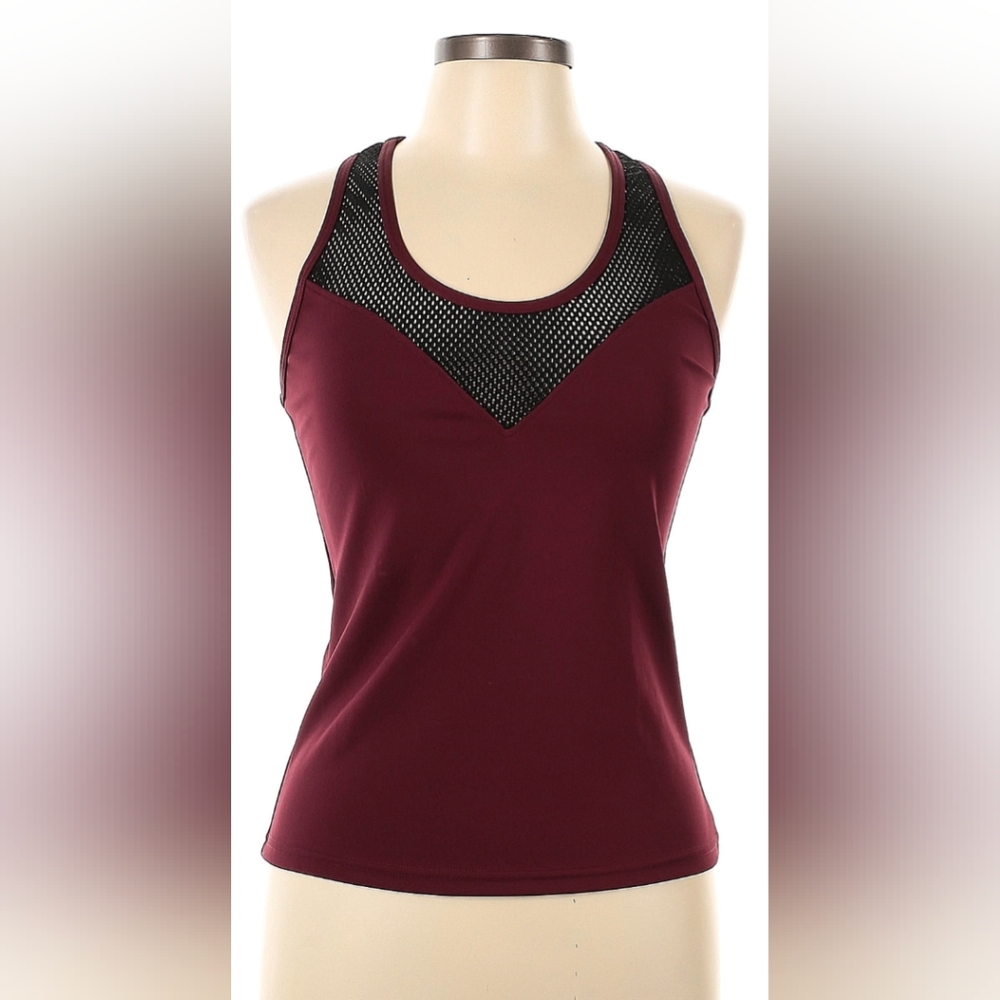 Popfit Valentina workout tank in burgundy